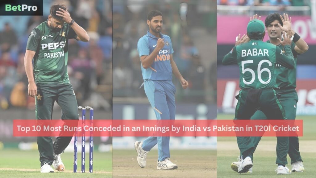 Most Runs Conceded in an Innings by India vs Pakistan in T20I Cricket