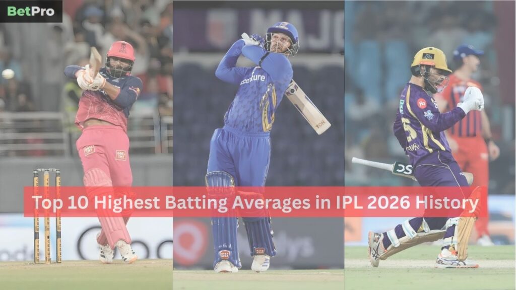 Highest Batting Averages in IPL 2026 History