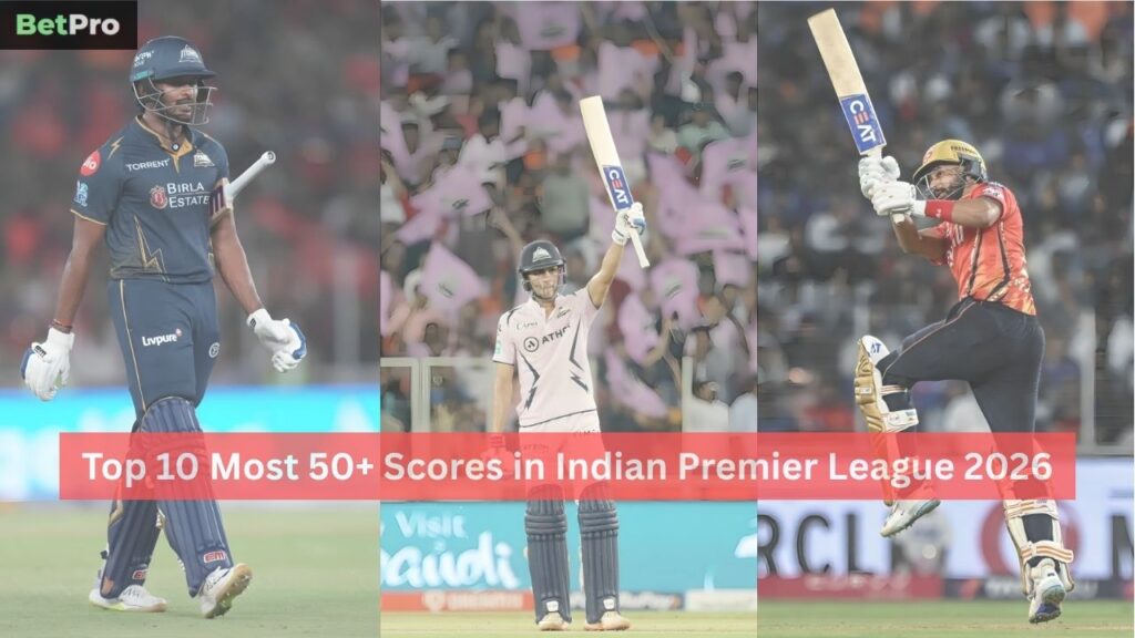 Most 50+ Scores in Indian Premier League 2026