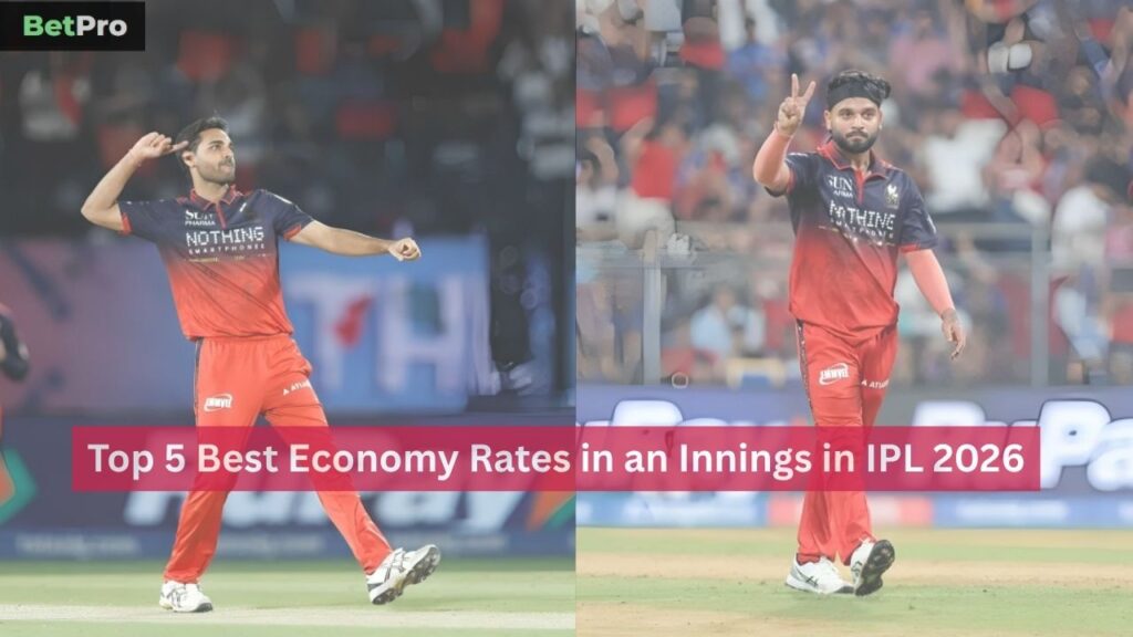 Best Economy Rates in an Innings in IPL 2026