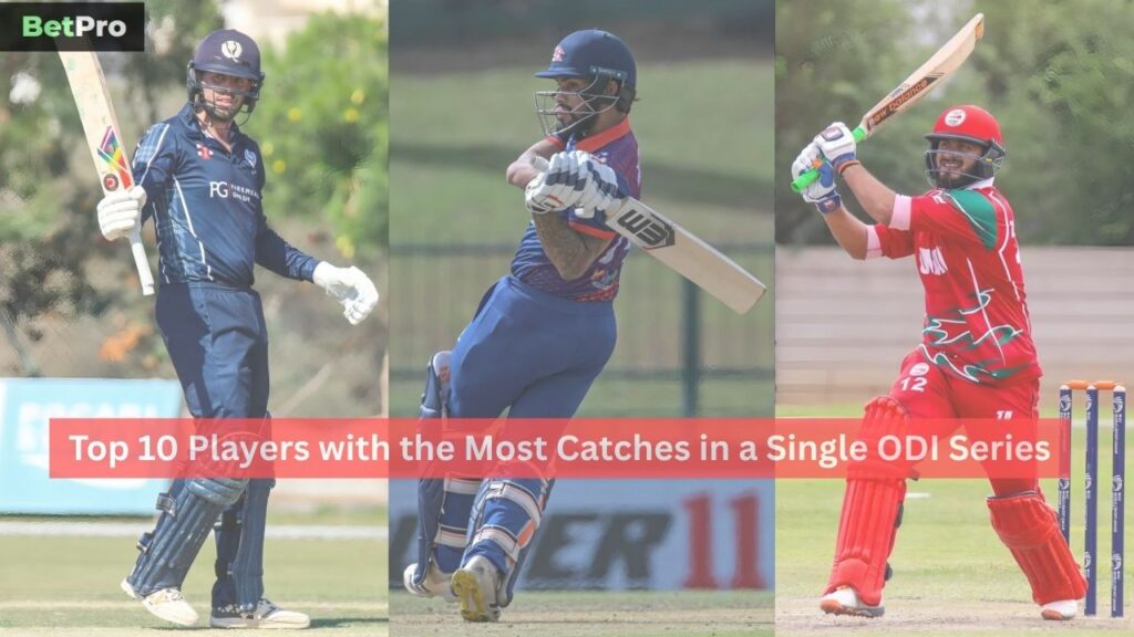 Most Catches in a Single ODI Series