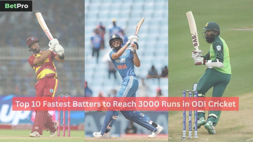 Fastest Batters to Reach 3000 Runs in ODI Cricket