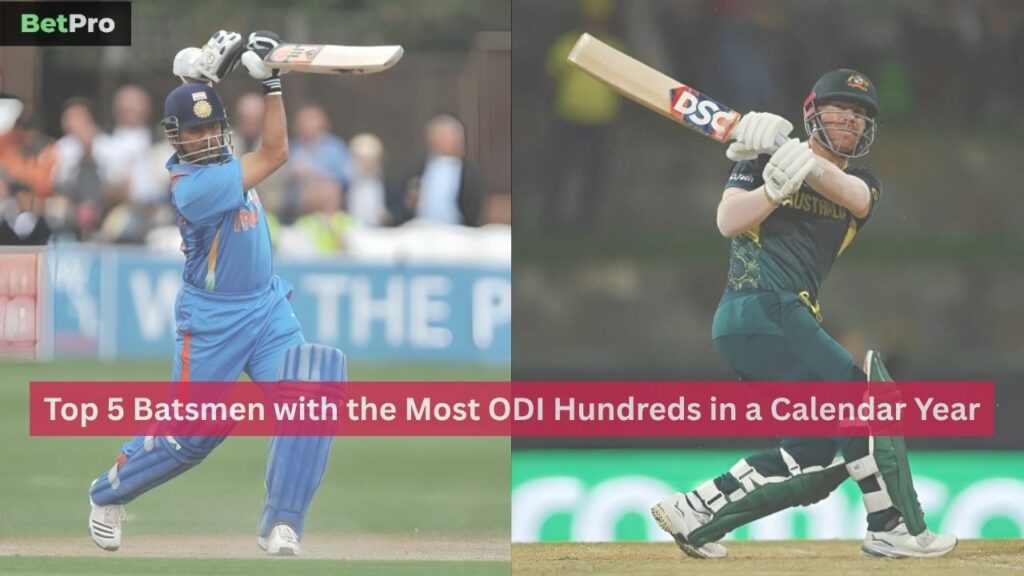 Most ODI Hundreds in a Calendar Year