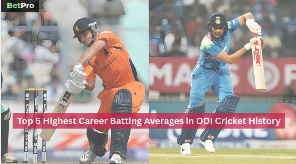 Highest Career Batting Averages in ODI Cricket History