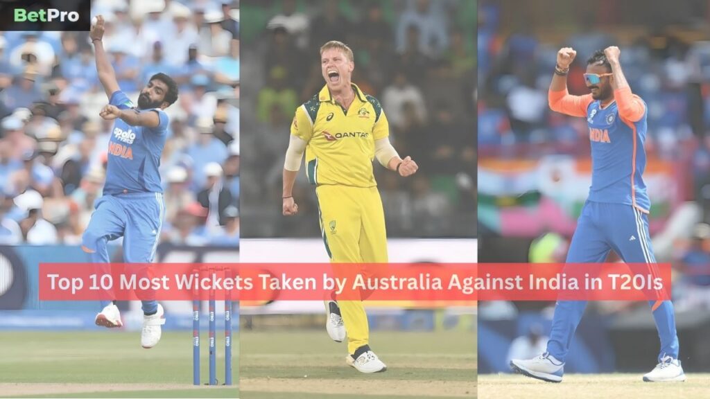 Most Wickets Taken by Australia Against India in T20Is