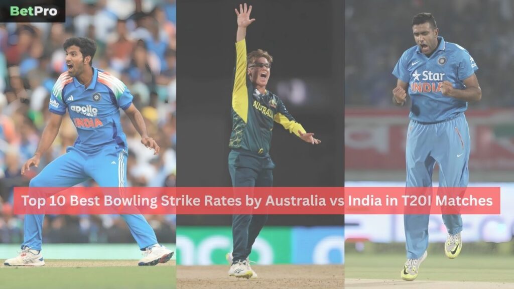 Best Bowling Strike Rates by Australia vs India in T20I Matches