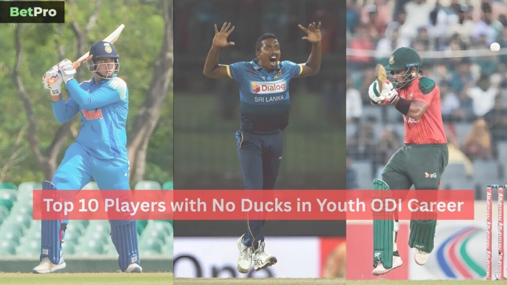 No Ducks in Youth ODI Career