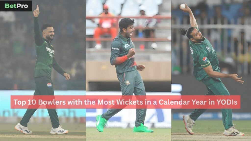 Most Wickets in a Calendar Year in YODIs