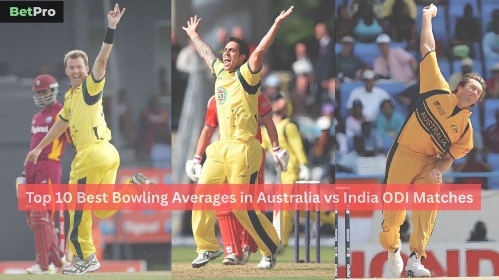 Best Bowling Averages in Australia vs India ODI Matches