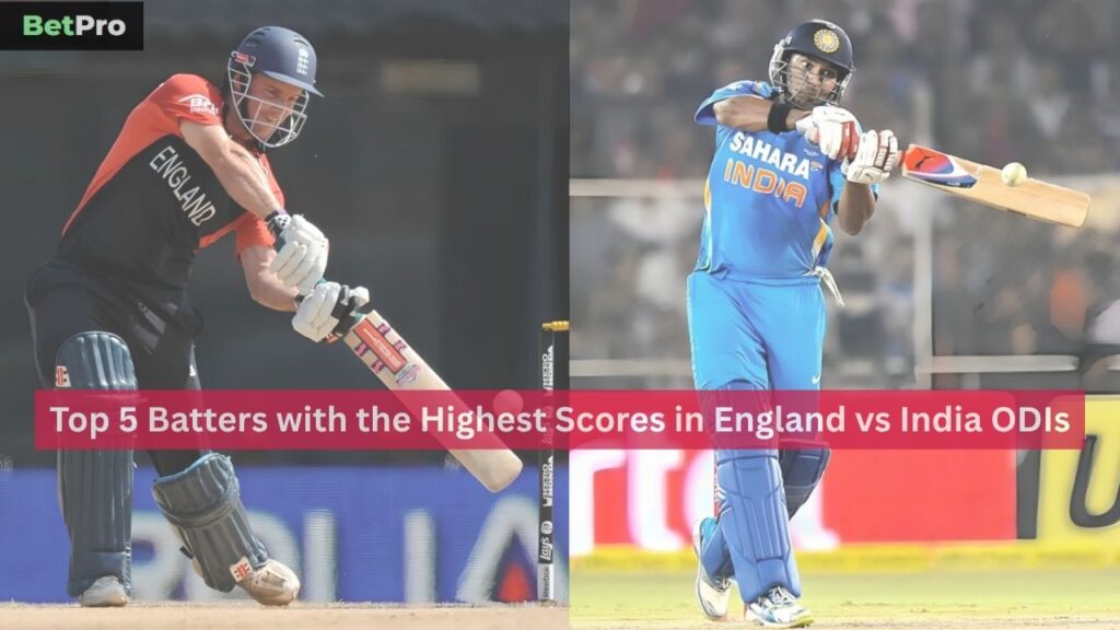 Highest Scores in England vs India ODIs