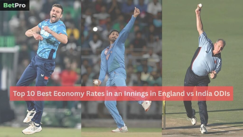 Best Economy Rates in an Innings in England vs India ODIs