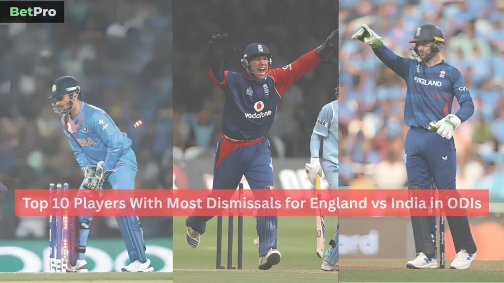 Most Dismissals for England vs India in ODIs