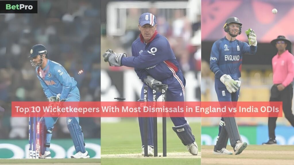 Wicketkeepers With Most Dismissals in England vs India ODIs
