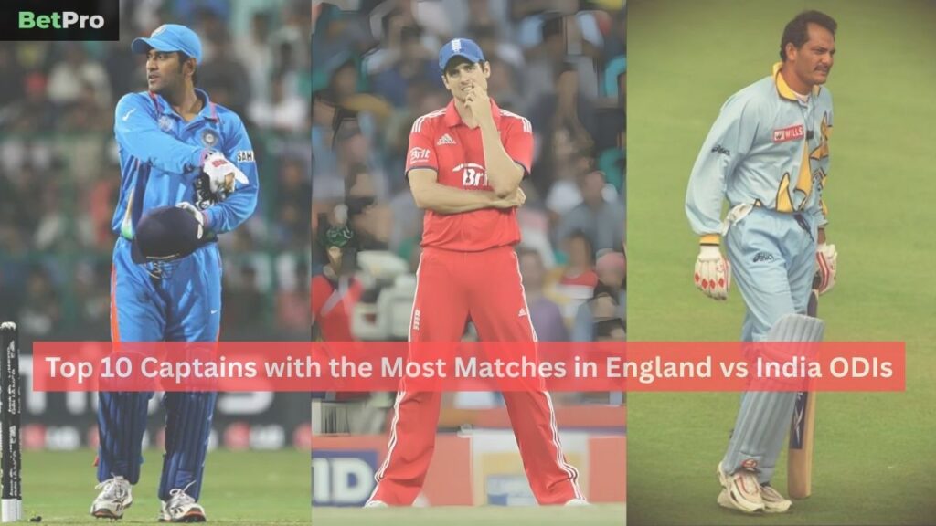 Captains with the Most Matches in England vs India ODIs